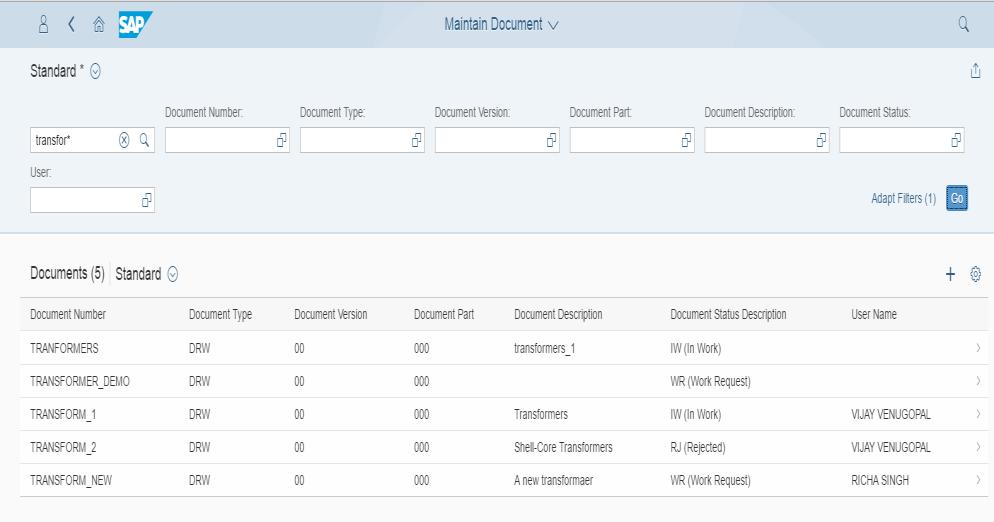 Document Management in SAP S/4HANA Simplified DMS Fiori UI Maintain Document Info records in FIORI Simple Search to