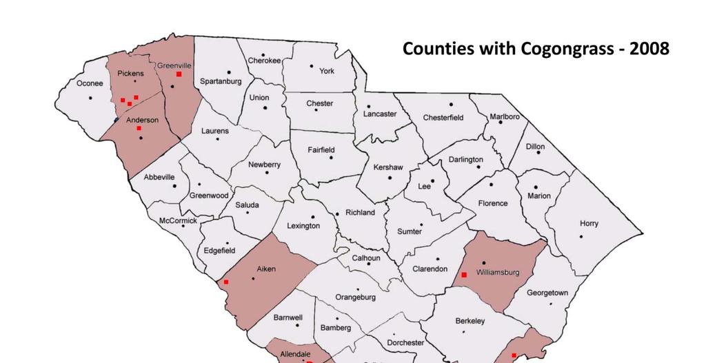 South Carolina Infestations 2009 Survey