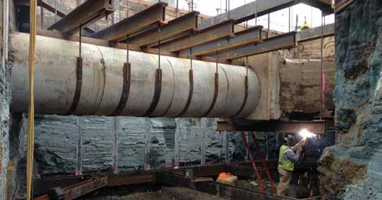 Shafts Building Foundations Open Cut Excavation Support World Trade Center East Bathtub Slurry
