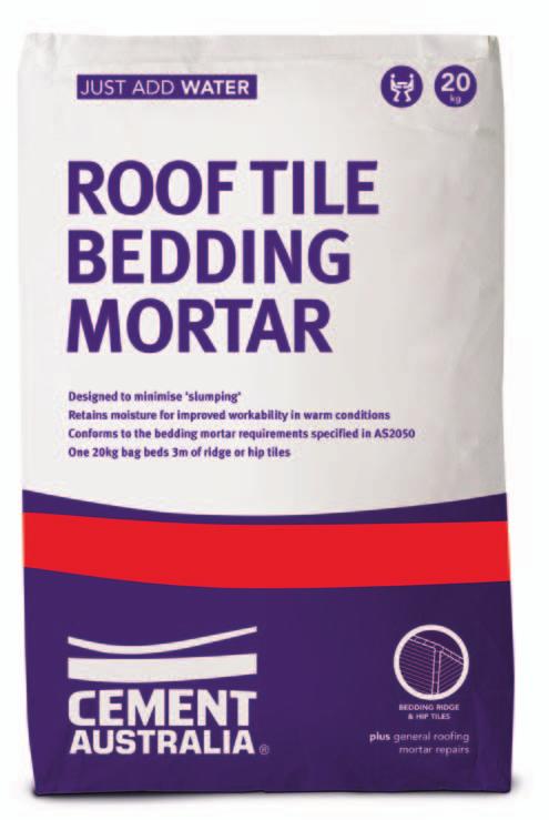 JUST ADD WATER BEDDING RIDGE & HIP TILES A ready to use, consistent product designed