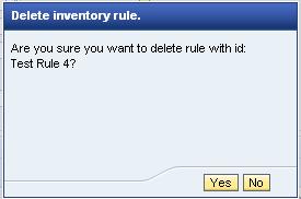 Delete an Existing SNI Alert Rule (continued) 3.