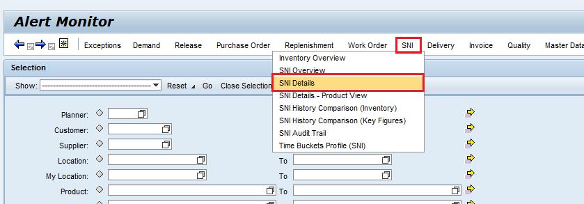 Review the Projected Stock Status (continued) The Supplier may review the projected stock status on the SNI Details window
