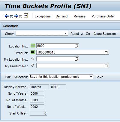 Maintain Time Buckets Profile (continued) 2. Click Edit. 3.