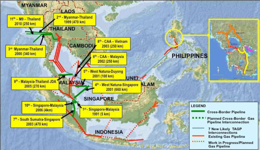 ASEAN Power Grid Network Trans-ASEAN Gas Pipeline Project Master Plan on ASEAN Connectivity