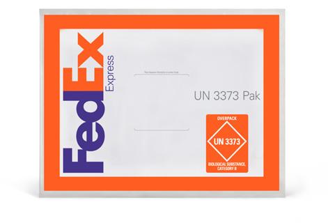 FedEx UN 3373 Pak FedEx Medium Clinical Box, FedEx Large Clinical Box Packaging Restrictions Plastic bags and paper envelopes are unacceptable outer containers.