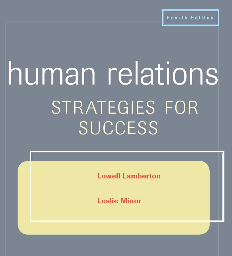 1 HUMAN RELATIONS: A Background McGraw-Hill/Irwin Copyright