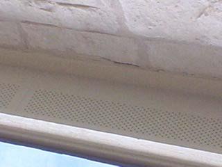Cracking and loose mortar joints Damaged trim