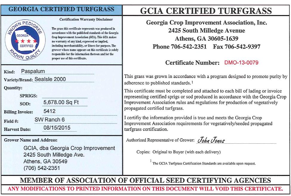 E-Certificates GCIA offers an electronic alternative for issuing Blue Tag Certified certificates.