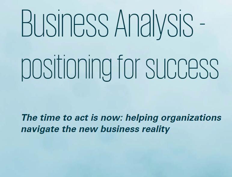reality What the business analysis community