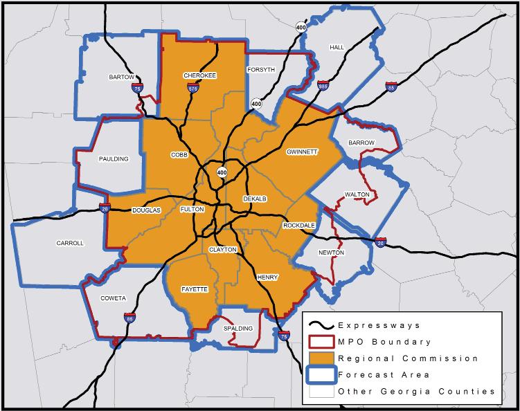 PLAN 2040 Elements The Atlanta Regional Commission (ARC) is the regional planning and intergovernmental coordination agency created by the local governments in the Atlanta region pursuant to