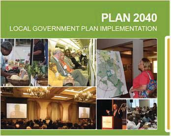 Among other things, it includes a written description, pictures, listing of specific land uses desirable in each Area and Place, and identification of Implementation Priorities, which are measures to