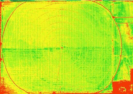 Again no non-uniformity of yield was seen that could be attributed to the center pivot corner. Scheduling of the UAV flights and the turn around to receive the NDVI images was slow.
