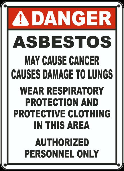 Danger-Asbestos Sign