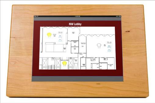 With the addition of third-party mounting hardware, an ipad with Facility Prime can be used securely in wall-mounted applications.
