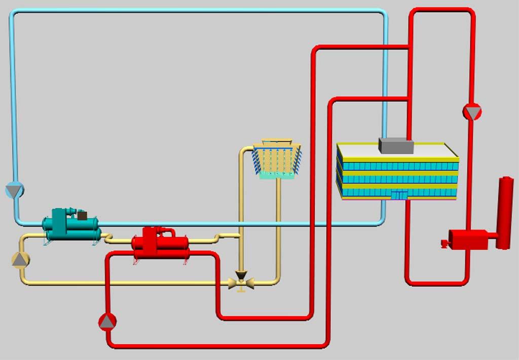 Heat Pump Chiller Design Boiler Loop Cooling Tower Std.