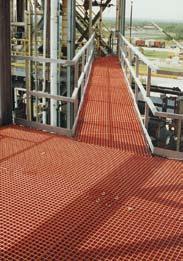 Fibergrate Benefits Corrosion Resistance - the use of more than ten premium grade resin systems with a thoroughly wetted fiberglass process and a one-piece molded construction ensures solid