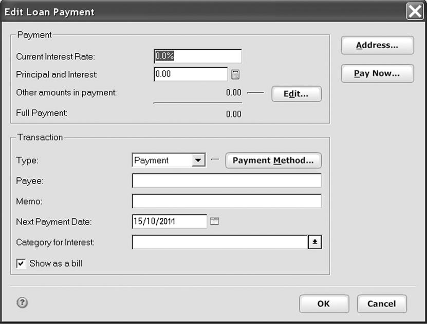 3. Click Edit Payment. The Edit Loan Payment window opens. 4.