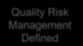 improve science-based decision making with respect to risk to quality Key Features of QRM A