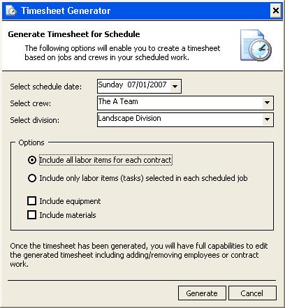 schedule option in the taskbar The