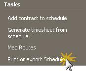 DynaSCAPE Manage (version 4.5) Printing the Schedule The daily schedule for each crew can be printed exactly as it appears on the screen or select the option to print a more detailed report. 1.