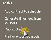 DynaSCAPE Manage (version 4.5) 1. Click on the Map Routes option in the taskbar to open the Map Route panel. 2. The Map Route panel will display your starting address and map options. 3.