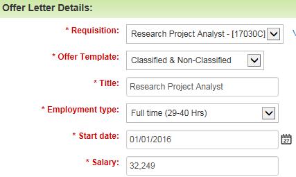 candidate. *All fields highlighted in red are required fields.