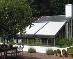 SUN PROTECTION SOLUTIONS VERANDA SYSTEM Veranda system is meant for covering horizontal surfaces.