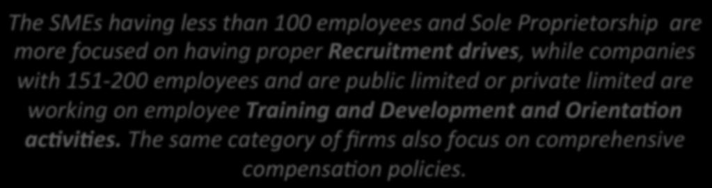 and are public limited or private limited are working on employee Training and Development and Orienta3on ac3vi3es.