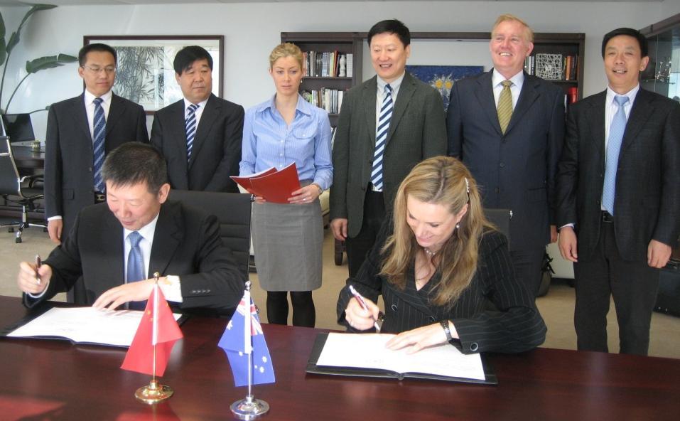 Limited signing Letter of Intent Shown right Background on Kailuan Established 1878, coal miner and processor In 2010 Ranked