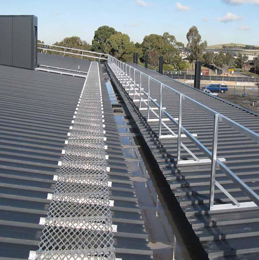 Specification guide Modular walkways GW20 Series Modular guardrails GW30 Series MATERIAL Walkway mill finish high tensile expanded aluminum grating Roof battens mill finish high tensile profiled