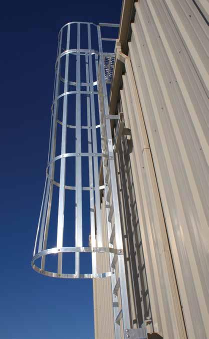 Caged access ladder RL40 Series The KATT Caged access ladder is the perfect solution for application heights where standards require fall protection.