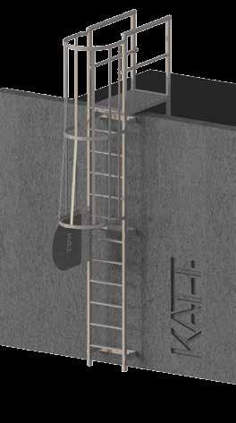 If vertical measurement is less/greater than heights shown please contact Fixfast USA for pricing. RL40 Series ladders can be roof/floor mounted.