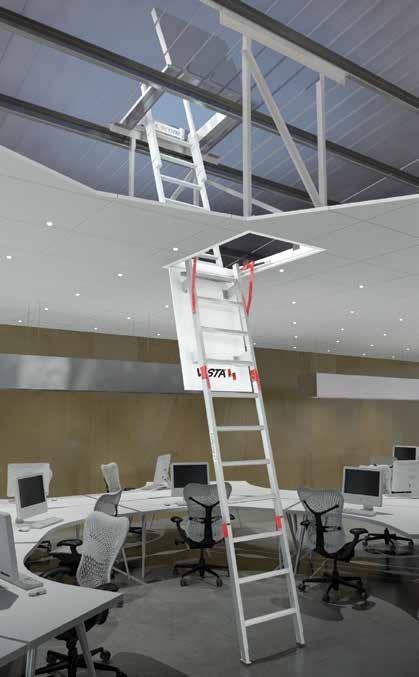 Fold down access ladder RL60 Series The KATT Vista fold down ladder system is ideally suited to accessing roof or ceiling areas from