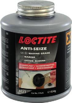 81 Loctite 8014 Effective up to 1100ºc Water and acid resistant Use on a wide range of metals Prevents seizure of threaded parts Will not burn or wash off Eliminates brake squeal Assists in the