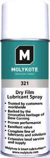 Dry film lubrication - resists pick up of contaminants Developed to lubricate sliding mechanisms such as plain bearings, pins, cams and slides where a wet lubricant cannot be tolerated Prevents
