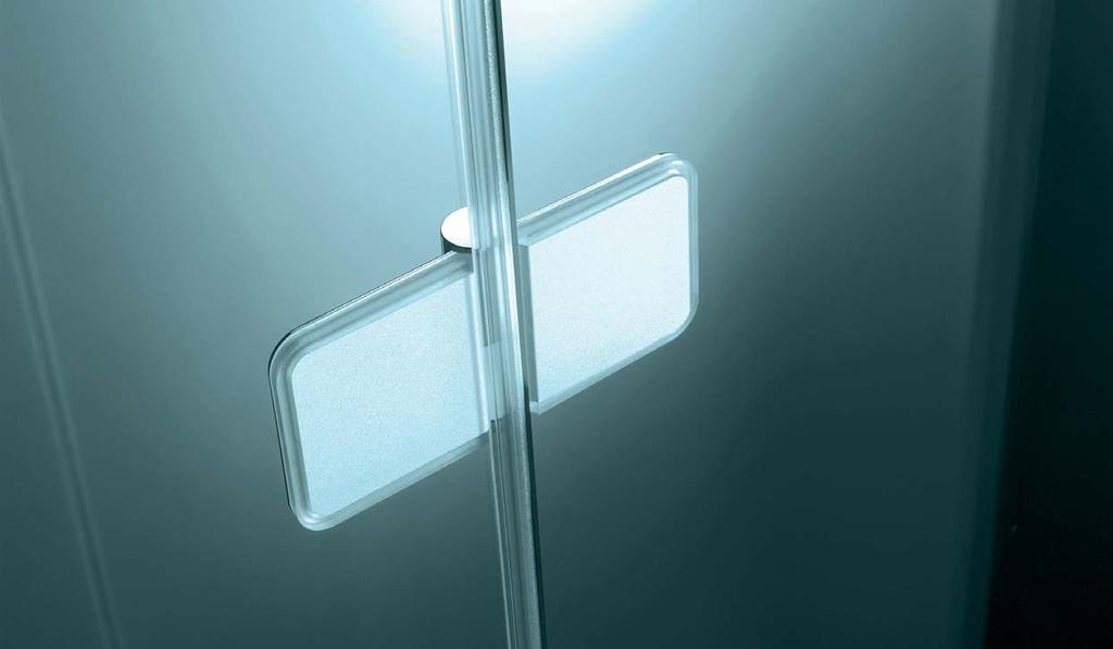 Bonding of door hinges for glass shower enclosures. Yellowing-resistant, excellent humidity and chemical resistance.