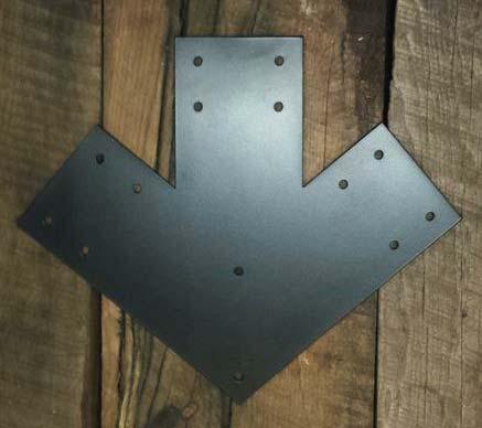 (BB-5L) SPECIFIED FROM CUSTOM CUTTING EDGE METALS (RB-3) - BEAM CONNECTING BRACKET FROM CUSTOM CUTTING