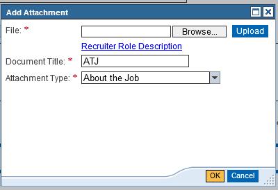 When the final versions have been agreed by the HR Advisor and Department you can reattach them to the Job Requisition following the instructions below. 1. Click on the erec HR tab. 2.