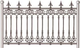 Elegance Balconies and stair balusters, home or garden furniture made out of wrought iron create a sense of