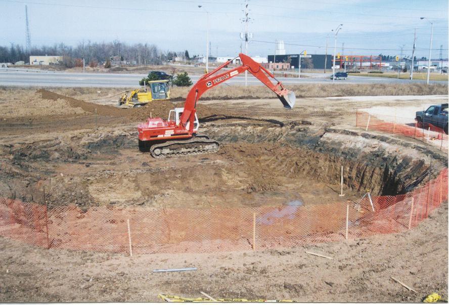tank foundation Placement of