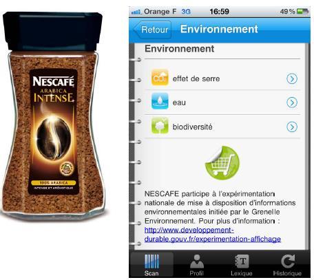 Nescafé and Nespresso 3 environnemental indicators : climate depletion of non renewable natural resources water 3 communication vehicles mobile phone
