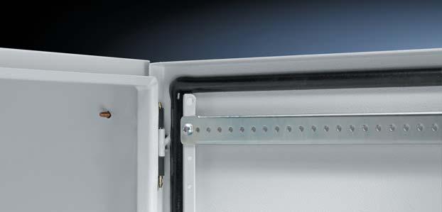 Compact enclosures AE Larger mounting area By using the side, base and roof areas