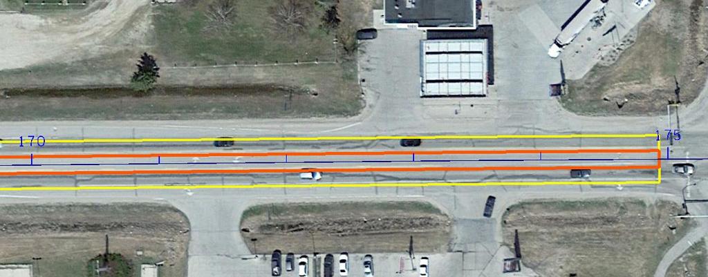 Complex Shapes / Lines Level: UDEFA (WB, Driving Lane) Complex Shapes / Lines Level: UDEFB (EB, Driving Lane) Complex Shapes / Lines Level: UDEFC (Auxiliary Lane, Continuous Left Turn lane) Figure 7.