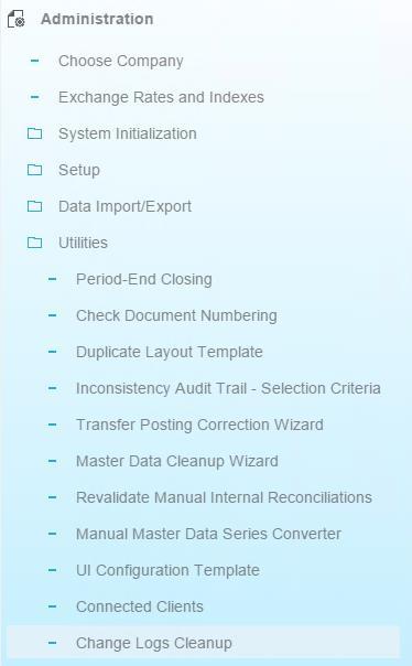 Change Log Cleanup Utility New Change Log Cleanup Utility available.