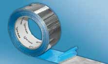 ALU AA CW TAPE Aluminum Foil Tape High tensile strength aluminum foil, combined with cold weather solvent acrylic adhesive, protected by an easy-release silicone release paper or silicone coated blue