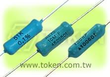 Product Introduction Token's Precision Military Established Resistors are Ten-Times More Accurate. Features : Power rating from 0.125W to 1.5W. Military/Established Reliability and Stability.