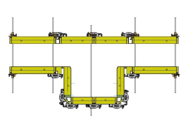 HEIGHT NUMBER OF FIXED CLAMPS IN EACH SIDE OF THE UHC 8 5 6 4 4 3 1 2 3 4 5 PANEL NUMBER OF RIBS WITH HOLES UNIV PANEL 8 4 UNIV PANEL 6 UNIV PANEL 4 2 2 Different pilaster projections (without taking