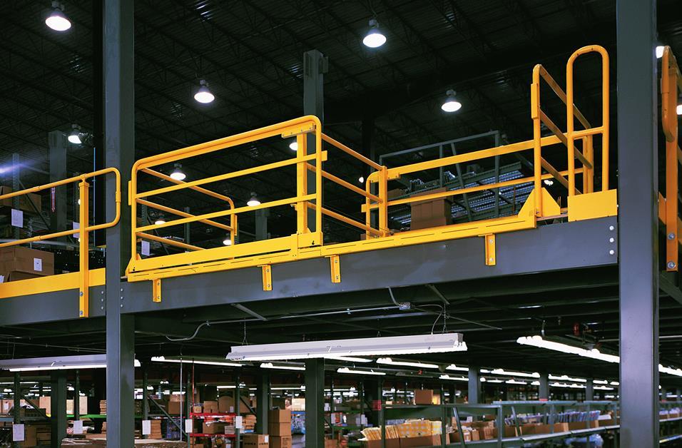 ANSI Standard for Platforms & Access Gate Design ANSI MH28.3-2009 Specification for the Design, Manufacture, and Installation of Industrial Steel Work Platforms (mezzanines), paragraph 6.4.