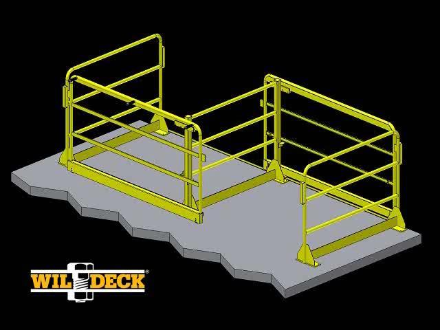 Double-Drop Safety Gate Simultaneous loading and unloading Ideal for
