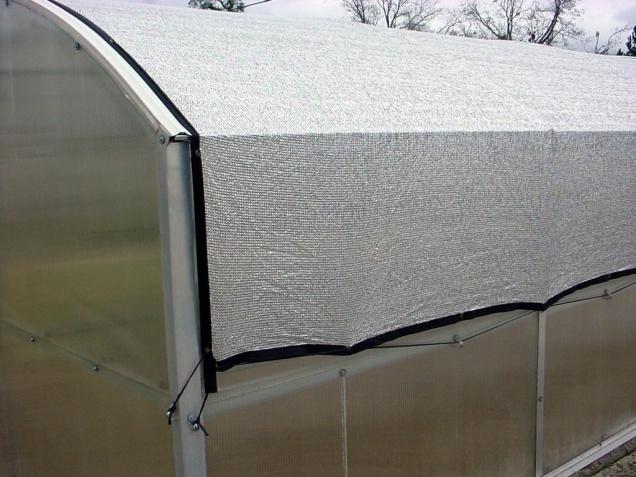 PVC roof with film & shade cloth on sidewalls of